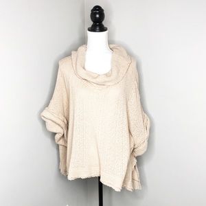 Free People Cowl Neck Oversized Sweater